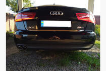 Audi A6 C7 2011-2017 Modanatura bagagliaio acciaio inox foto 3