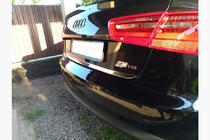 Audi A6 C7 2011-2017 Modanatura bagagliaio acciaio inox foto 2