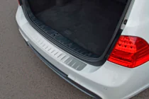 BMW 3 Series E90/E91 2005-2011 Protezione paraurti posteriore acciaio inox (2006-2008, SW) foto 2
