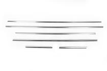 BMW X5 E70 2007-2013 Modanature inferiori finestrini acciaio inox (6 pz) Carmos - Acciaio Inox Turco foto 3