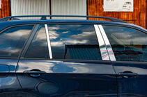 BMW X5 E70 2007-2013 Modanature Montanti Porta in Acciaio Inox foto 4