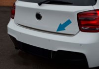 BMW 1 Series F20/F21 2011-2019 Modanatura bagagliaio acciaio inox foto 3
