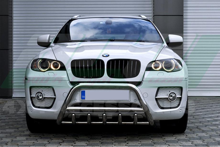 BMW X5 E70 2007-2013 Parabullbar WT003 (Acciaio Inox) Image