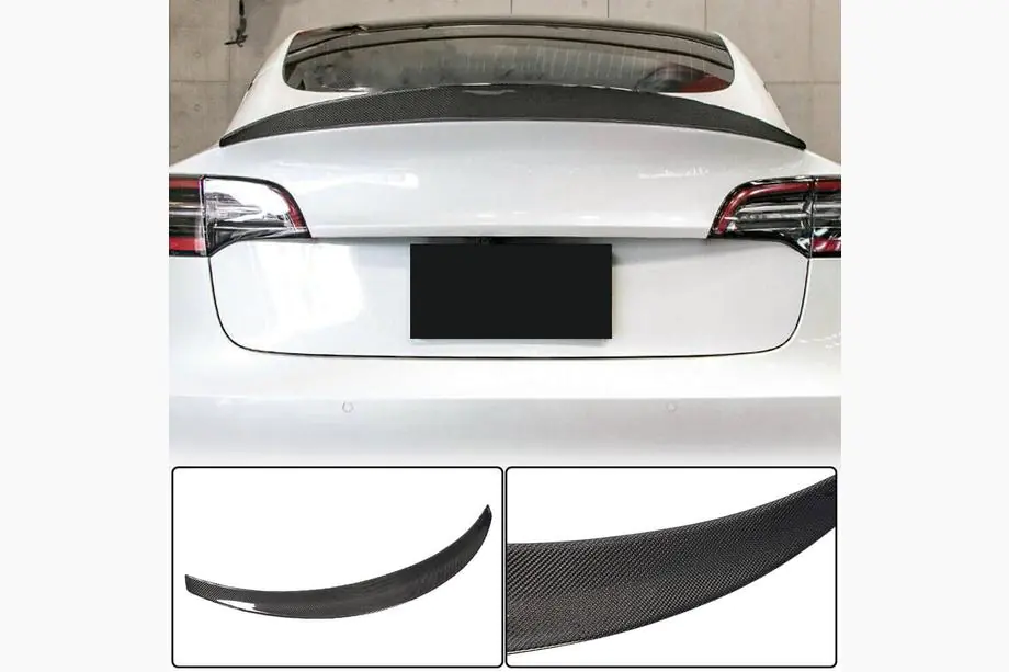 Tesla Model 3 2017- Spoiler Posteriore V10 (2017-2023, Carbonio) Image