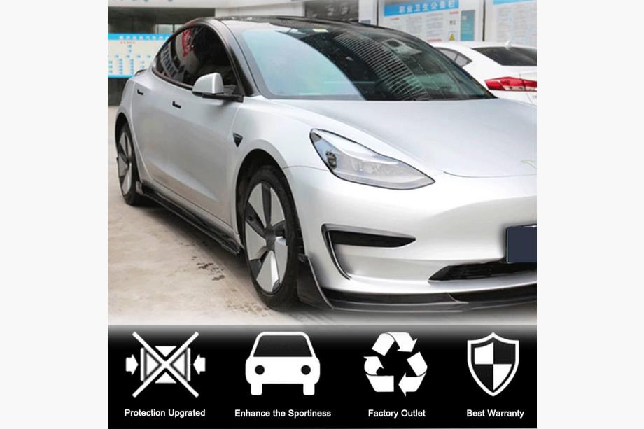 Tesla Model 3 2017- Coprisoglia V2 (2017-2023, Carbonio) Foto 4