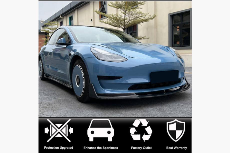 Tesla Model 3 2017- Coprisoglia V3 (2017-2023, Carbonio) Foto 2