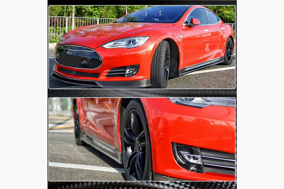 Tesla Model S 2012– Coprisoglia V1 (2014-2021, Carbonio) Foto 3