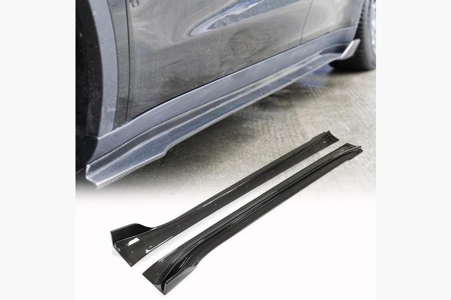 Tesla Model Y 2020- Coprisottoporta V1 (2020-2025, Carbonio) Foto 1