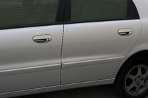 Chevrolet Lanos 1998–2017 Cover Maniglie Cromate (Acciaio Inox) Acciaio Inox Lucido foto 4