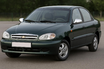 Chevrolet Lanos 1998–2017 Coperture Specchietti in Acciaio Inox foto 1