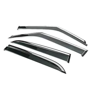 Deflettori Finestrini con Modanatura Cromata Niken Luxury (4 pz) foto 2