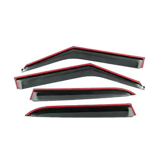Deflettori Finestrini con Modanatura Cromata Niken Luxury (4 pz) foto 4