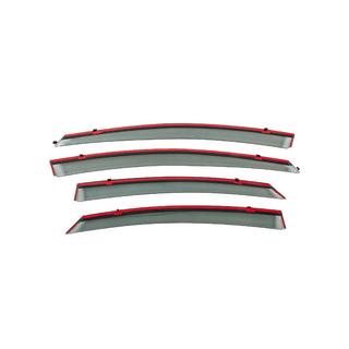 Deflettori Finestrini con Modanatura Cromata Niken Luxury (4 pz) Hyundai Sonata YF 2010-2014 foto 4