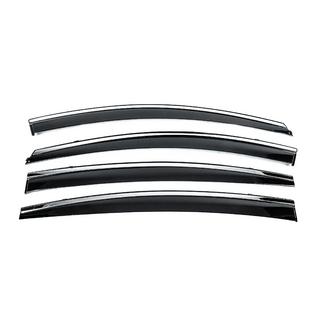 Deflettori Finestrini con Modanatura Cromata Niken Luxury (4 pz)