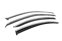Lexus ES 2006-2011 Deflettori Finestrini con Modanatura Cromata Niken Luxury (4 pz) foto 3