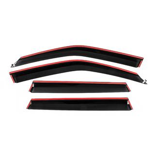 Deflettori Finestrini con Modanatura Cromata Niken Luxury (4 pz) foto 4