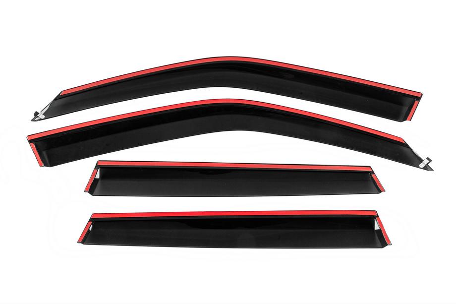 Subaru Forester 2008-2013 Deflettori Finestrini con Modanatura Cromata Niken Luxury (4 pz) Foto 4