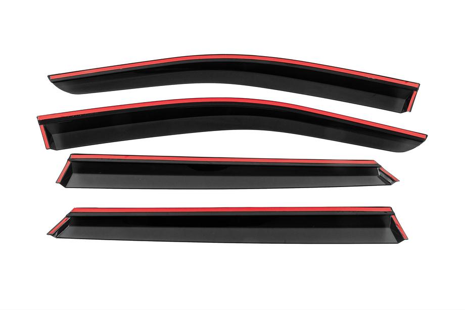 Subaru Outback 2019- Deflettori Finestrini con Modanatura Cromata Niken Luxury (4 pz) Foto 4
