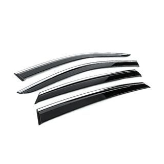Deflettori Finestrini con Modanatura Cromata Niken Luxury (4 pz) foto 3