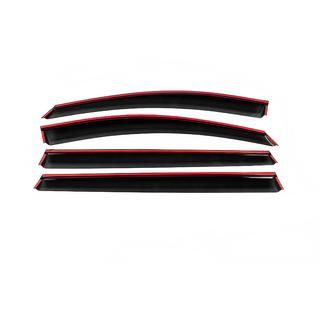 Deflettori Finestrini con Modanatura Cromata Niken Luxury (4 pz) foto 4
