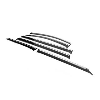 Deflettori finestrini con profilo cromato Niken Luxury (6 pz) Toyota Sienna 2010-2020 foto 2