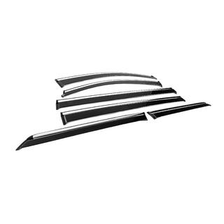 Deflettori finestrini con profilo cromato Niken Luxury (6 pz) Toyota Sienna 2010-2020 foto 3