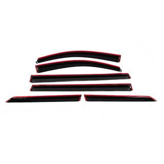 Deflettori finestrini con profilo cromato Niken Luxury (6 pz) Toyota Sienna 2010-2020 foto 4