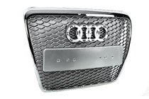 Audi A6 C6 2004-2011 Griglia Anteriore RS-Style (Grigio con Cromo) foto 6