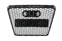 Audi A6 C6 2004-2011 Griglia Anteriore RS-Style (Grigio con Cromo) foto 8
