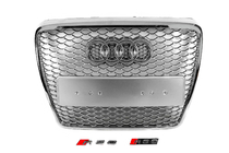 Audi A6 C6 2004-2011 Griglia Anteriore RS-Style (Grigio con Cromo) foto 1