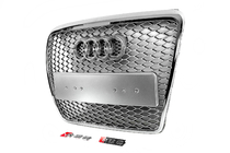 Audi A6 C6 2004-2011 Griglia Anteriore RS-Style (Grigio con Cromo) foto 3