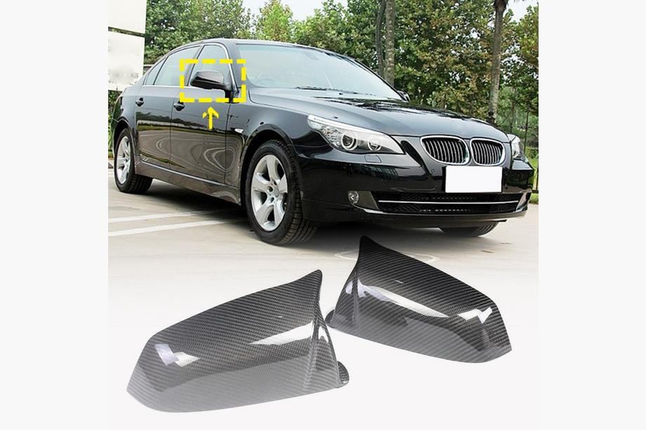 BMW 5 Series E60/E61 2003-2010 Cover Specchietti (per 2007-2010, Carbonio) Image