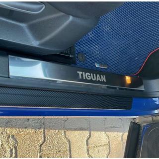 Battitacco interni in acciaio inox Carmos (4 pz) Volkswagen Tiguan 2007-2016 foto 3