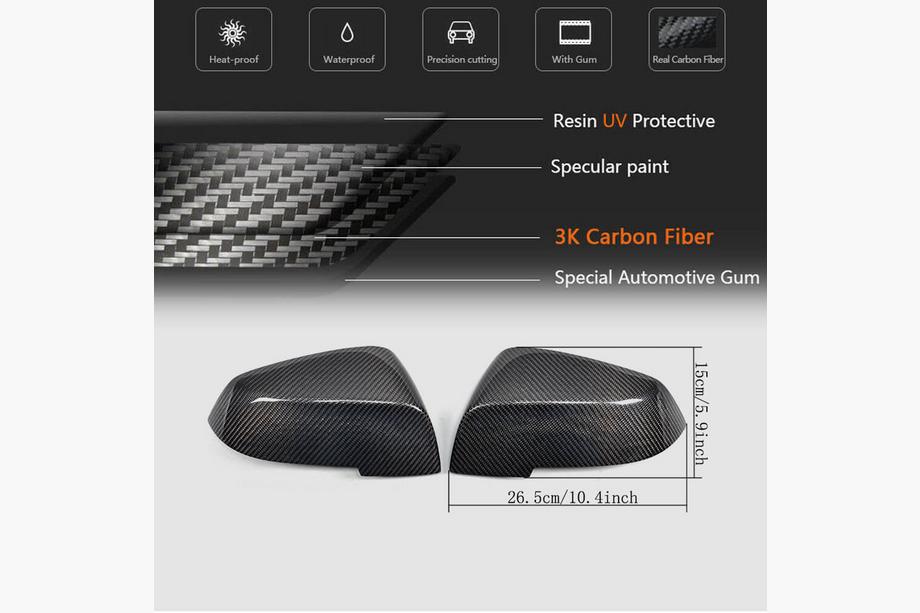 BMW 1 Series F20/F21 2011-2019 Cover Specchietti V2 (Carbonio) Foto 5