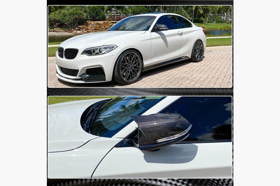 BMW 2 Series F22/F23 2014-2021 Calotte Specchietti (Carbonio) Foto 4