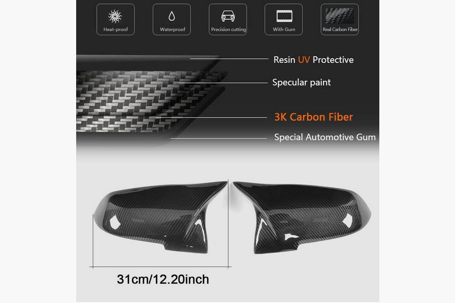 BMW 2 Series F22/F23 2014-2021 Calotte Specchietti (Carbonio) Foto 6