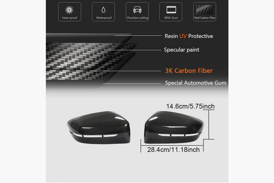 BMW 3 Series G20/G21 2018- Cover Specchietti Carbonio Secco (2019-2022) Foto 5