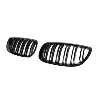 Calandre M-Look (per 2007-2010 non-M / 2008-2013 M3, Nero Lucido) BMW 3 Series E92/E93 2006–2013 foto 4