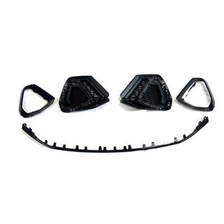 Griglie fendinebbia con splitter anteriore (2 pz, Nero) foto 2