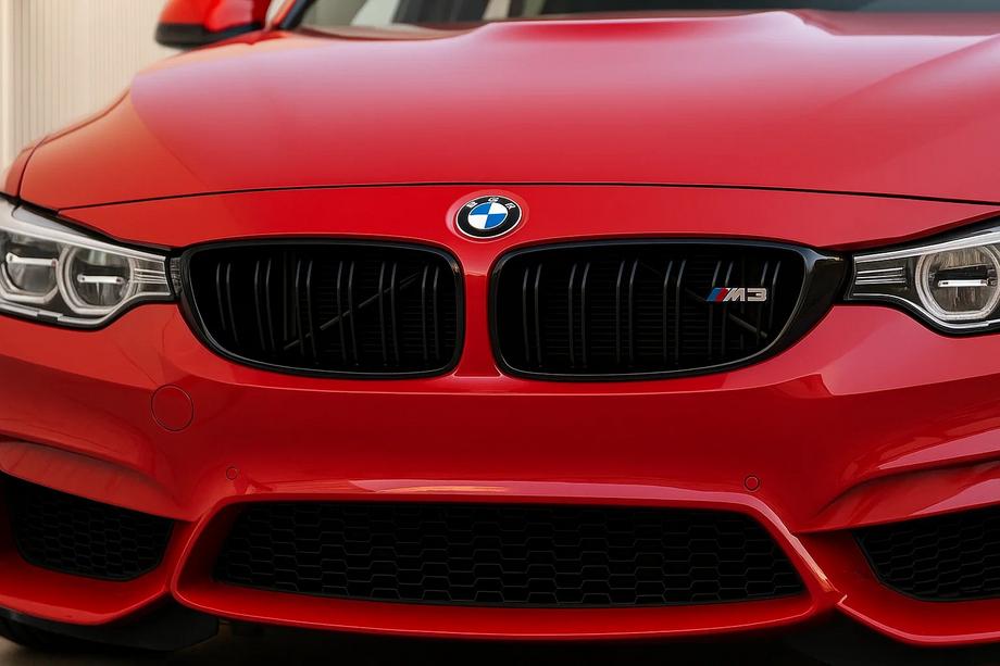 BMW 3 Series F30/F31 2012-2019 Calandra M-Look (per M3 F80, Nero Opaco) Foto 2