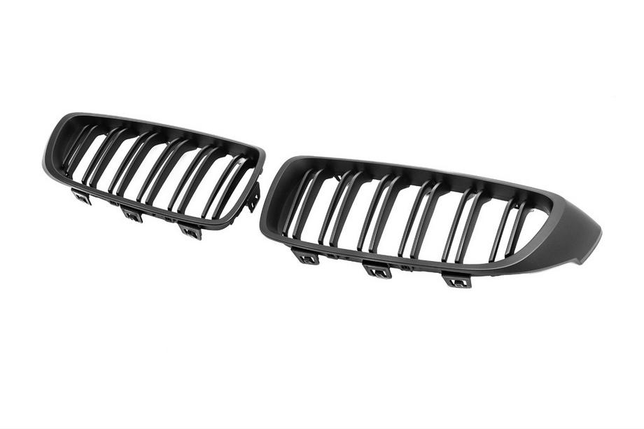 BMW 3 Series F30/F31 2012-2019 Calandra M-Look (per M3 F80, Nero Opaco) Foto 5