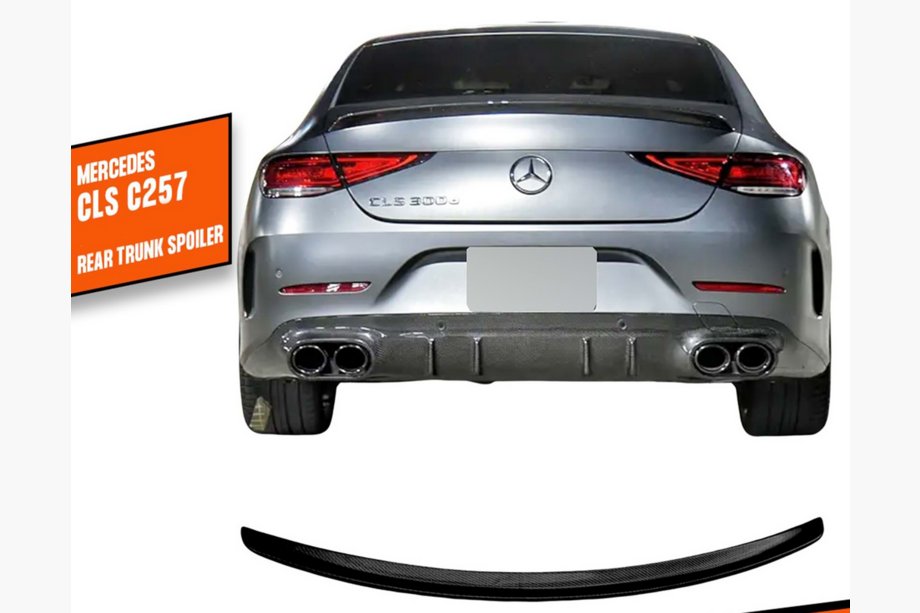 Mercedes CLS C257 2018- Spoiler DPT (Nero Lucido) Image