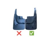 Toyota Land Cruiser 200 2007-2021 Paraspruzzi posteriori 2015-2021 (2 pz, per body kit, larghi) foto 2
