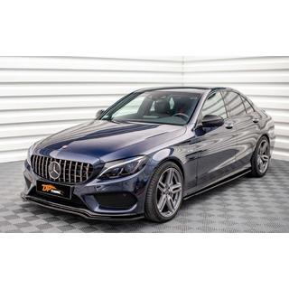 Labbro paraurti anteriore DPT V2 (2014-2018, solo per AMG-Line, nero lucido) Mercedes C-сlass W205 2014-2021 foto 1