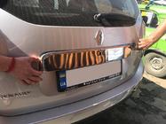 Dacia Duster 2008-2018 Modanatura completa sopra la targa (acciaio inox) foto 2
