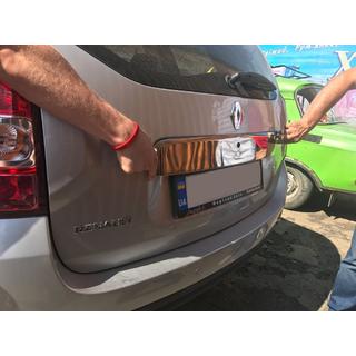 Modanatura cromata sopra la targa Unica (Acciaio inox) foto 4