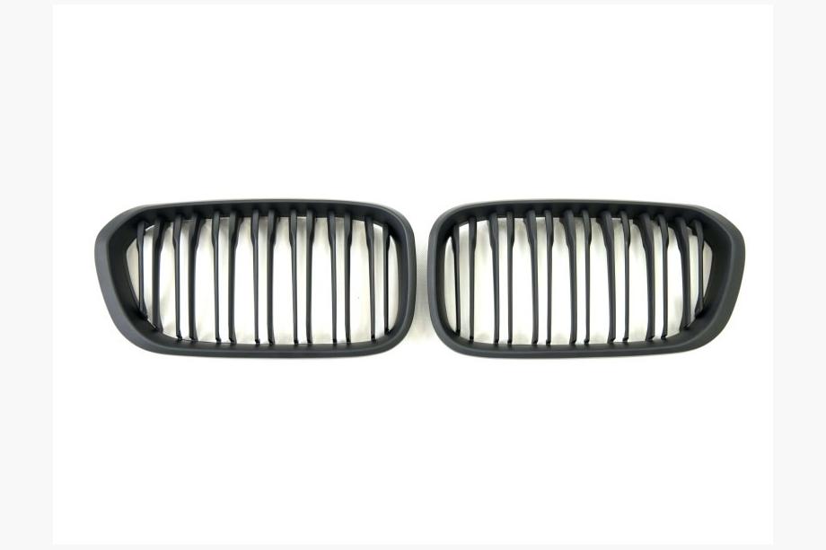 BMW 1 Series F20/F21 2011-2019 Calandra M-Look (2015-2019, Nero Opaco) Foto 2
