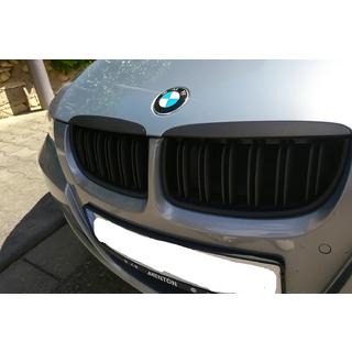 Calandra M-Look (per E-90/91 2005-2008, Nero Opaco) BMW 3 Series E90/E91 2005-2011 foto 1