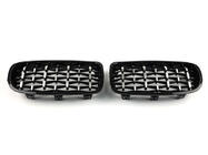 BMW 3 Series F30/F31 2012-2019 Calandra Nieren Diamond Silver foto 4