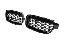 BMW 3 Series F30/F31 2012-2019 Calandra a Doppio Reni Diamond Black foto 4